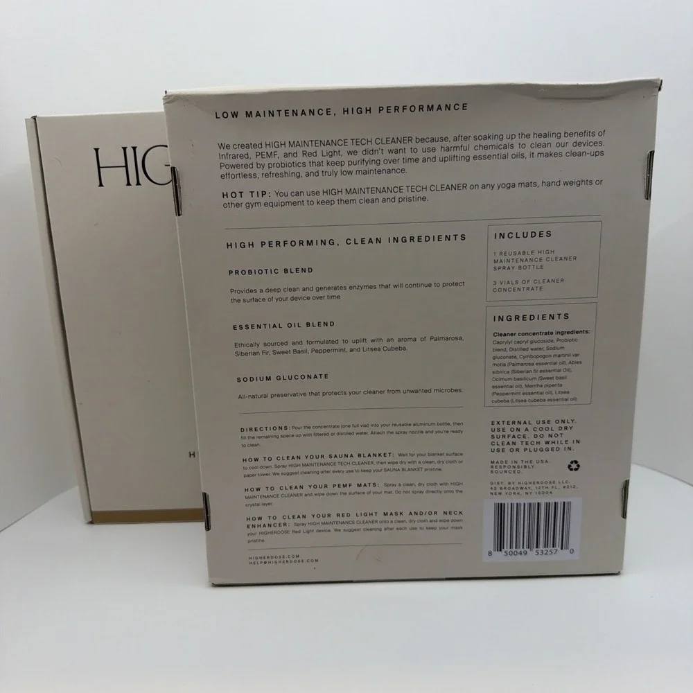 2 PACK! HigherDOSE High-Maintenance Tech Cleaner Kit New Sealed $69 Retail